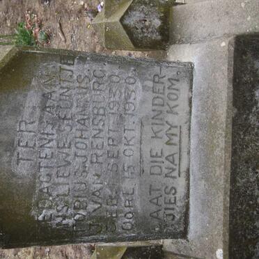 RENSBURG Johannis J., van 1930-1930