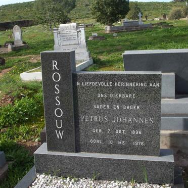 ROSSOUW Petrus Johannes 1896-1976