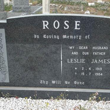 ROSE Leslie James 1919-1984