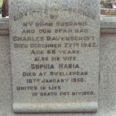 RAVENSCROFT Charles -1942 &amp; Sophia Maria -1950