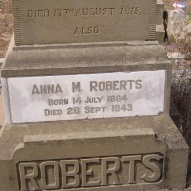 ROBERTS Anna M. 1864-1943