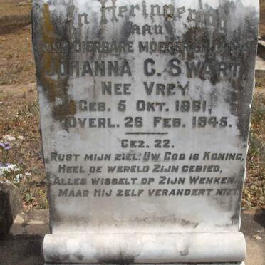 SWART Johanna C. nee VREY 1861-1945
