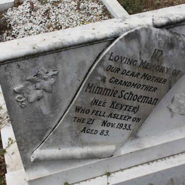 SCHOEMAN Mimmie nee KEYTER -1933