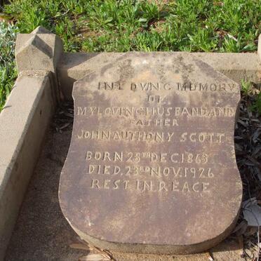 SCOTT John Anthony 1863-1926