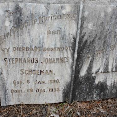 SCHOEMAN Stephanus Johannes 1890-1936