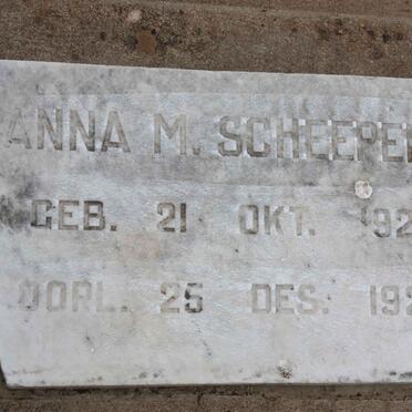 SCHEEPERS Anna M. 1924-1926