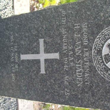 STADEN H.J., van  -1942