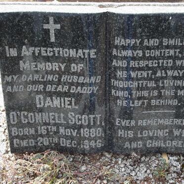 SCOTT Daniel O'Connel 1880-1946