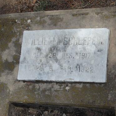 SCHEEPERS Willie M. 1917-1922