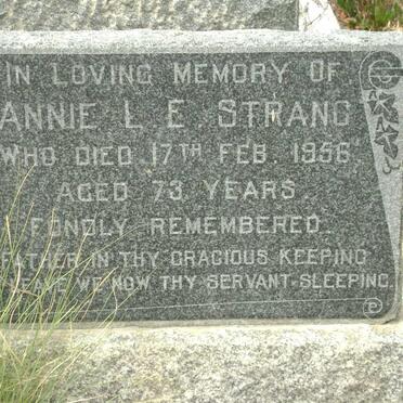 STRANG Annie L.E. -1956