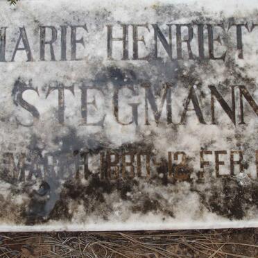 STEGMANN Marie Henriette 1880-1974