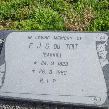 TOIT F.J.G., du 1923-1980
