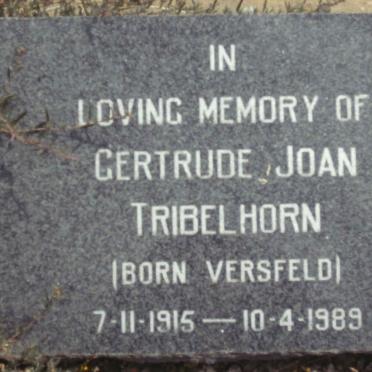 TRIBELHORN William George 1911-1962 &amp; Gertrude Joan VERSFELD 1915-1989