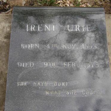 URIE Irene 1893-1973