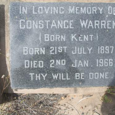 WARREN Constance nee KENT 1897-1966