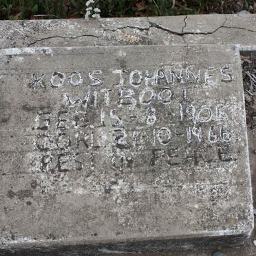 WITBOOI Koos Johannes 1901-1966