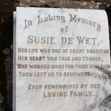 WET Susie, de
