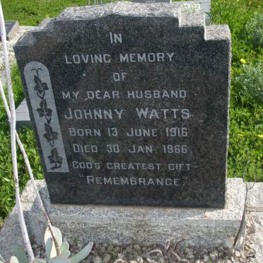 WATTS Johnny 1916-1966