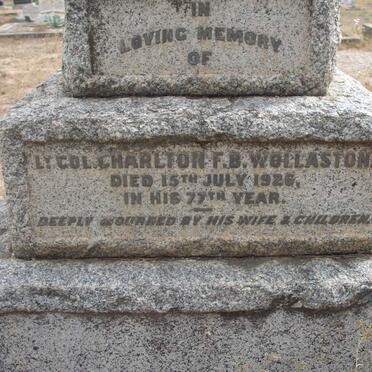 WOLLASTON Charlton F.B.  -1926