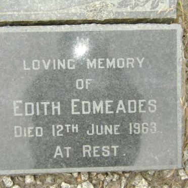 WHEAL John T. 1889-1956 :: EDMEADES Edith -1963