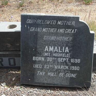 ? Amalia nee HOCHFELD 1898-1980