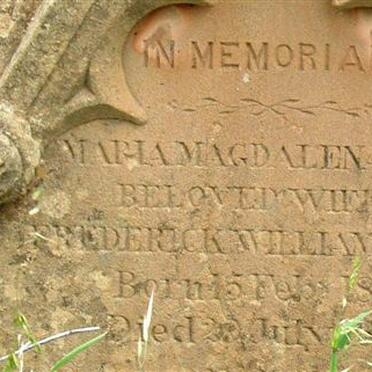 BARRY Maria Magdalena nee TAUTE 1848-1873