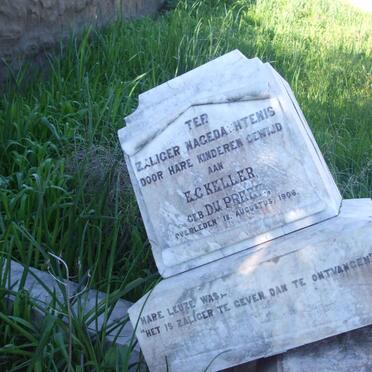 KELLER E.C. nee DU PREEZ  -1906