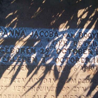 ROOYEN Johanna Jacoba, van nee PETERSEN 1844-1877 :: PETERSEN J.   -1866