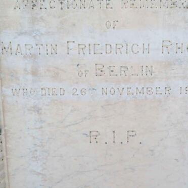 RHODEN Martin Friedrich  -1904