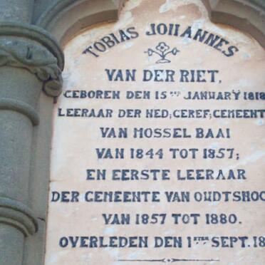 RIET Tobias Johannes, van der