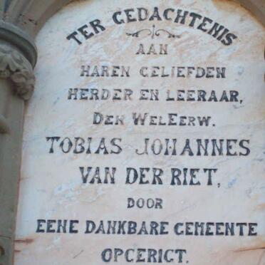 RIET Tobias Johannes, van der