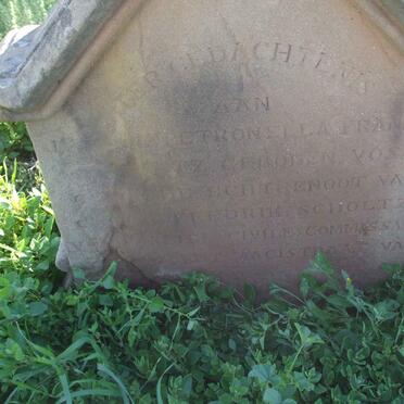 SCHOLTZ Justina Petronella Francina nee VOS   -1870