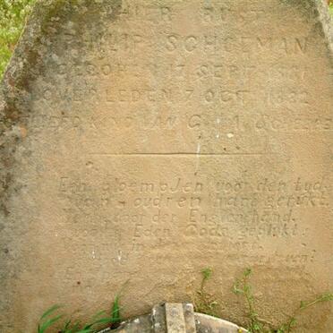 SCHOEMAN Philip 1881-1882