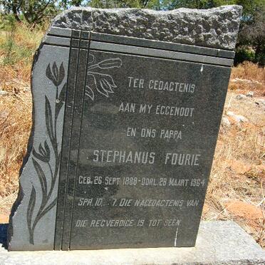 FOURIE Stephanus 1888-1964