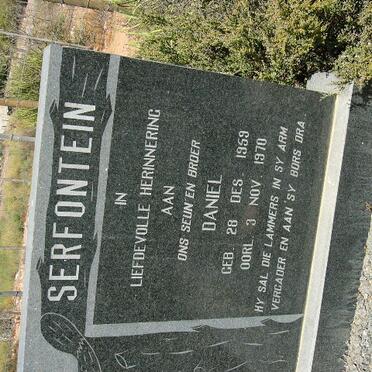 SERFONTEIN Daniel 1959-1970