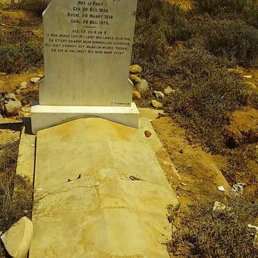 POTGIETER Susanna J. nee LE ROUX 1854-1918