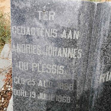 PLESSIS Andries Johannes, du 1888-1968