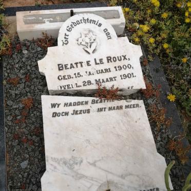 ROUX Beattie, le 1900-1901