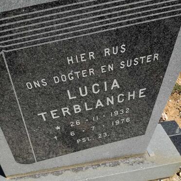 TERBLANCHE Lucia 1932-1976