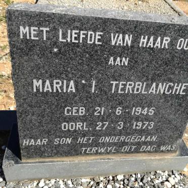 TERBLANCHE Maria I. 1945-1973
