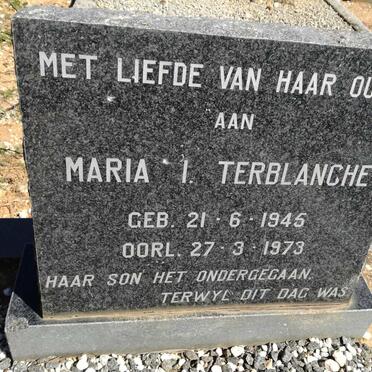 TERBLANCHE Maria I. 1945-1973
