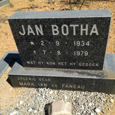 BOTHA Jan 1934-1979