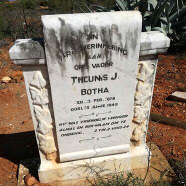 BOTHA Theunis J. 1876-1949