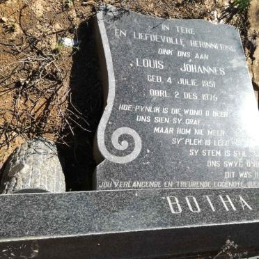 BOTHA Louis Johannes 1951-1975