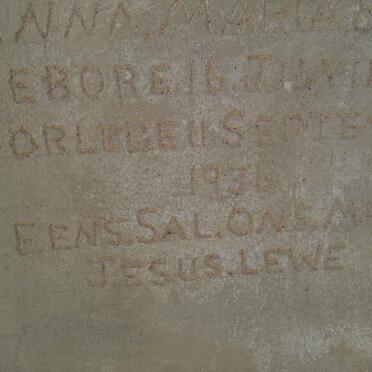 BOTHA Anna Maria 1855-193?