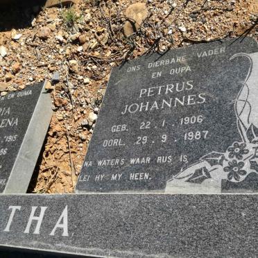 BOTHA Petrus Johannes 1906-1987 &amp; Maria Magdalena DU TOIT 1915-1986