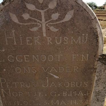 NORTJE Petrus Jakobus 18?1-1934