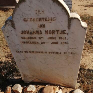 NORTJE Johanna 1891-1891