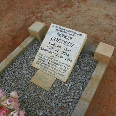 GOLIATH Maria 1931-2014