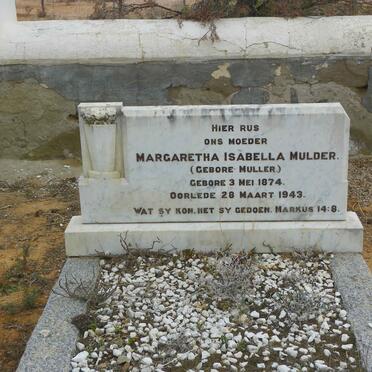 MULDER Margaretha Isabella nee MULLER 1874-1943
